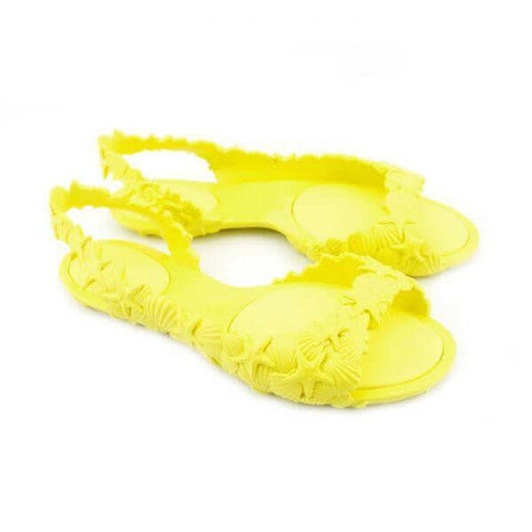 Sunies Sea & Ocean Women's Yellow Flat Sandals