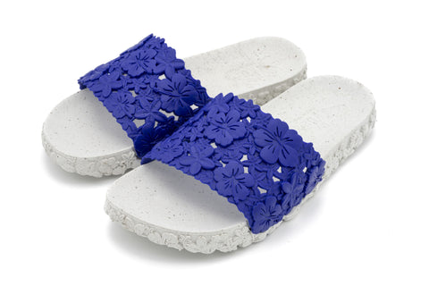 Blue Slides Women Footwear