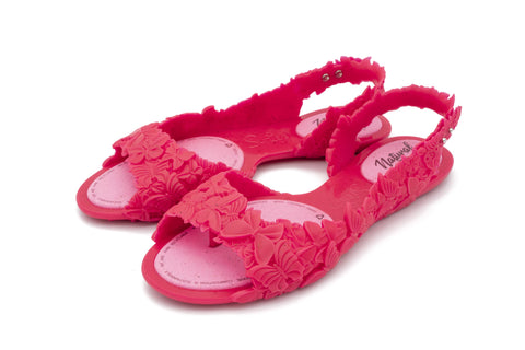 Flexi Butterfly Women’s Neon Pink Flat Sandals