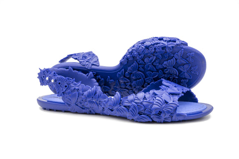 women's blue summer sandals