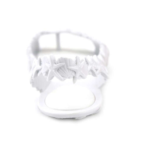 Women's white casual sandals